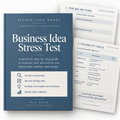 Business Idea Stress Test – 50-Point Validation Tool for Entrepreneurs (PDF Download)